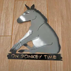 On Donkey Time Sign Small