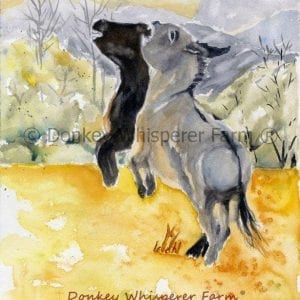 donkey watercolor